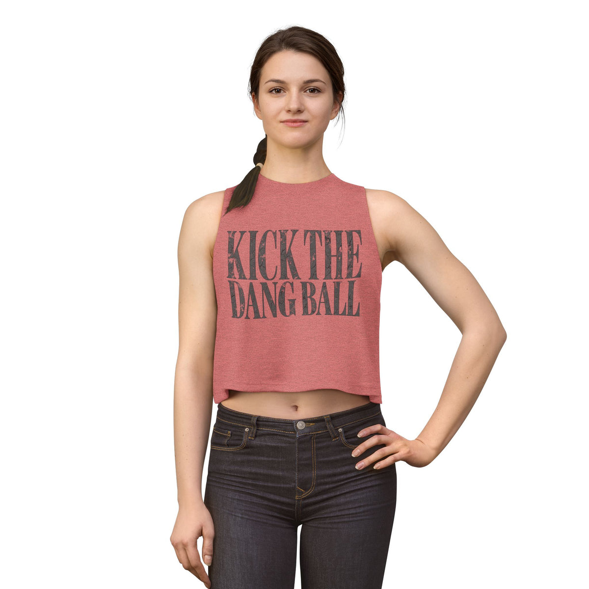 Kick the Dang Ball crop top, view 5