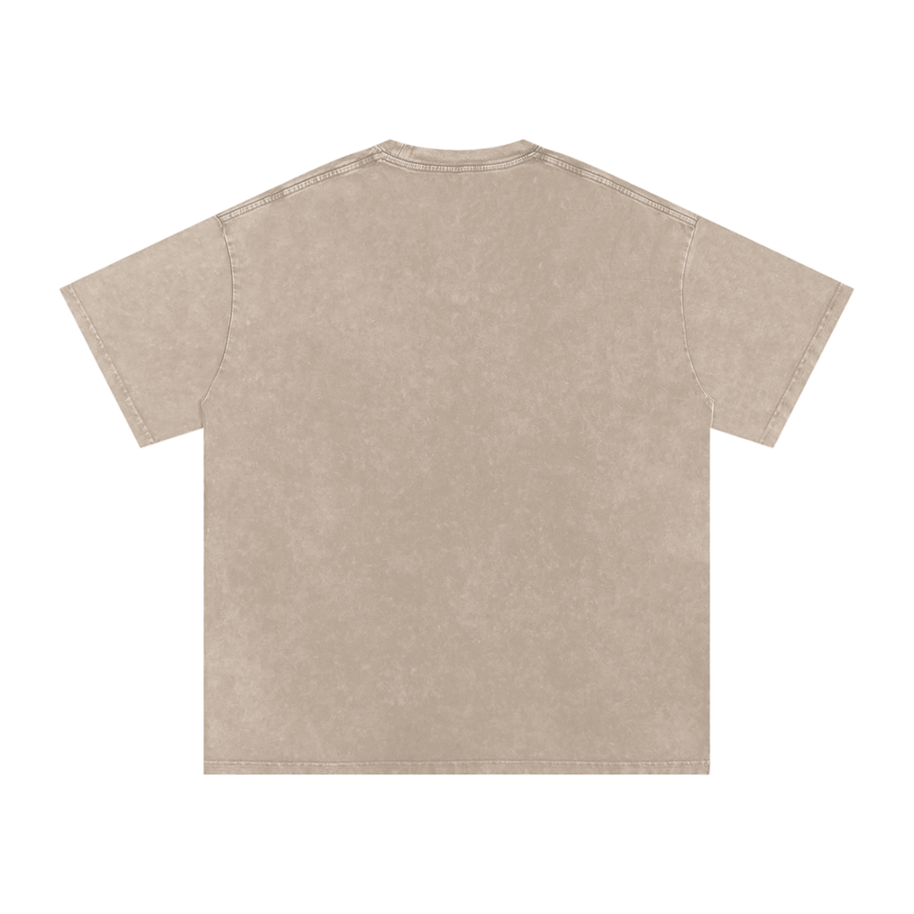 Pretty Chaos Basketball Mom -Snow Washed Oversized Cotton T-Shirt