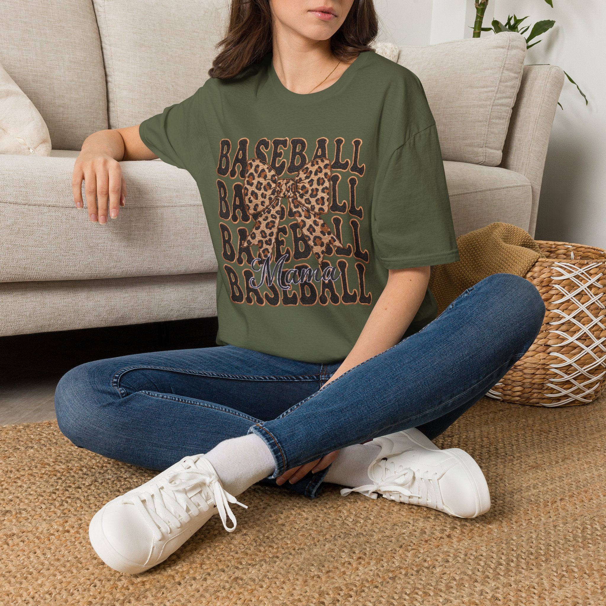 Baseball Bow tie - Unisex Softstyle T-Shirt