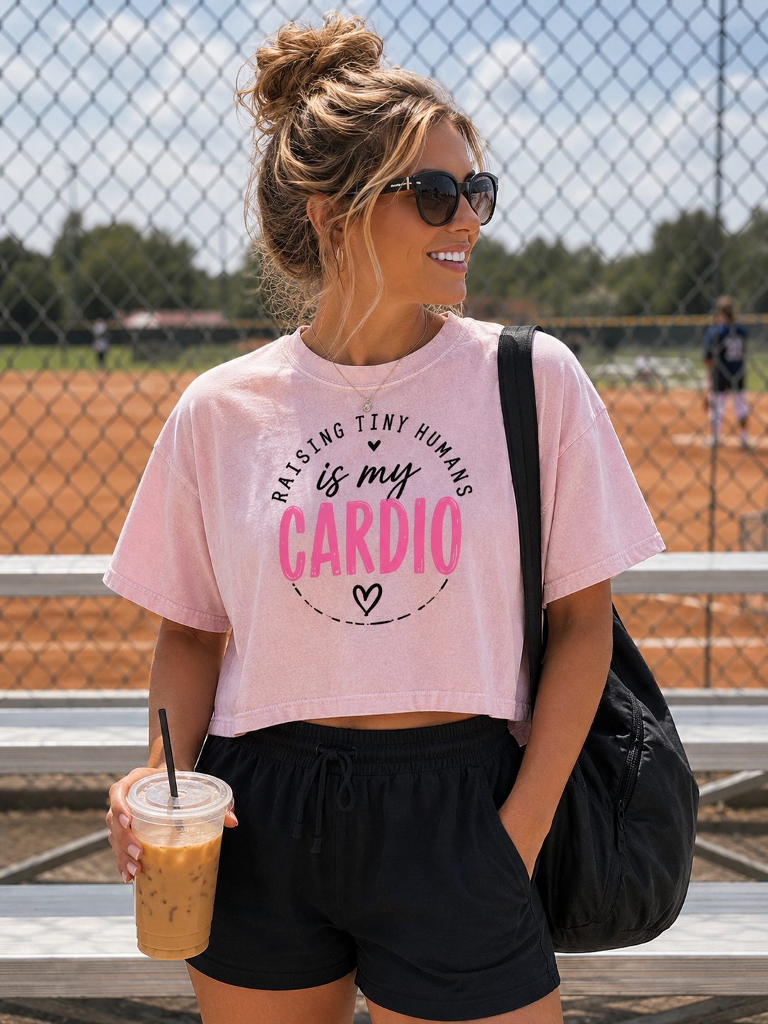 Cardio - Mineral Wash Cotton Crop T-Shirt