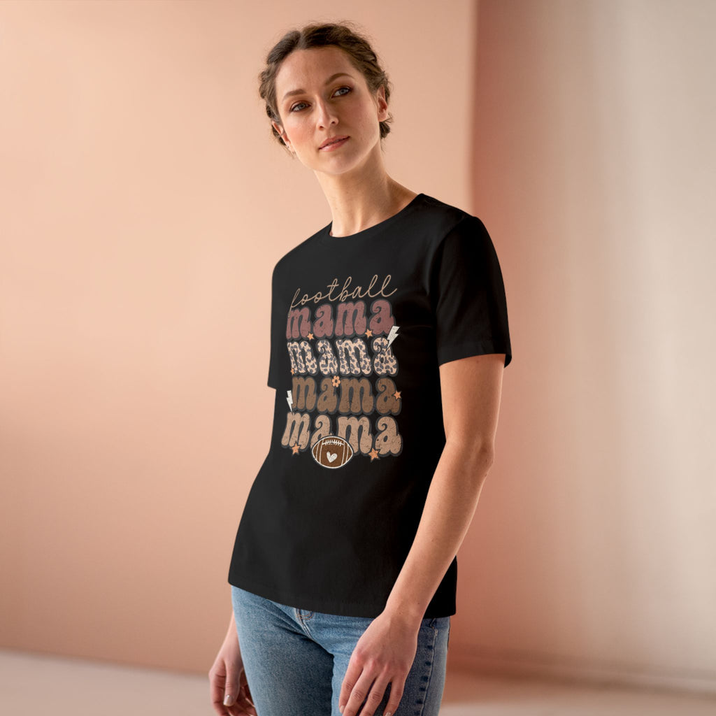 Football Mama x4 - Cotton Tee