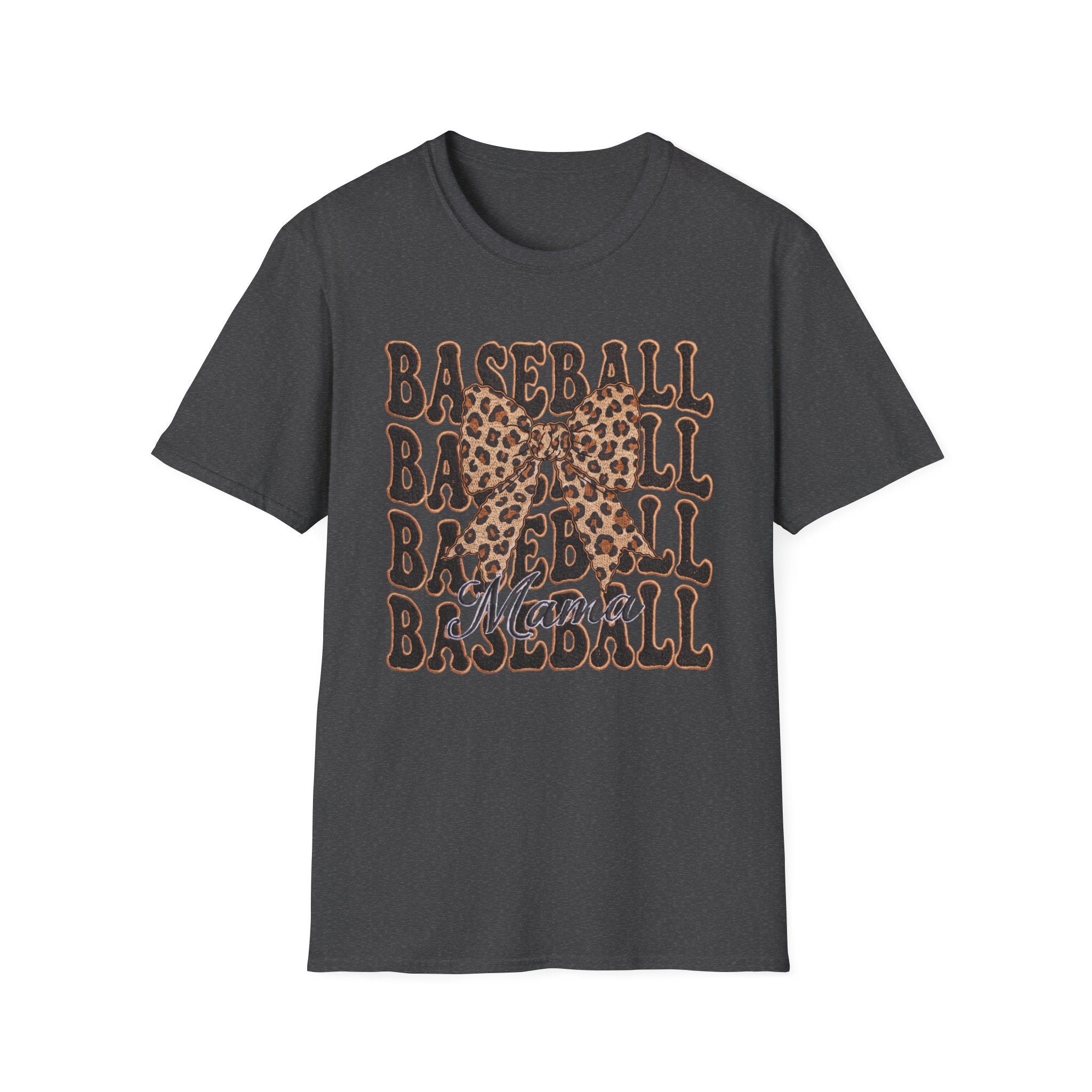 Baseball Bow tie - Unisex Softstyle T-Shirt