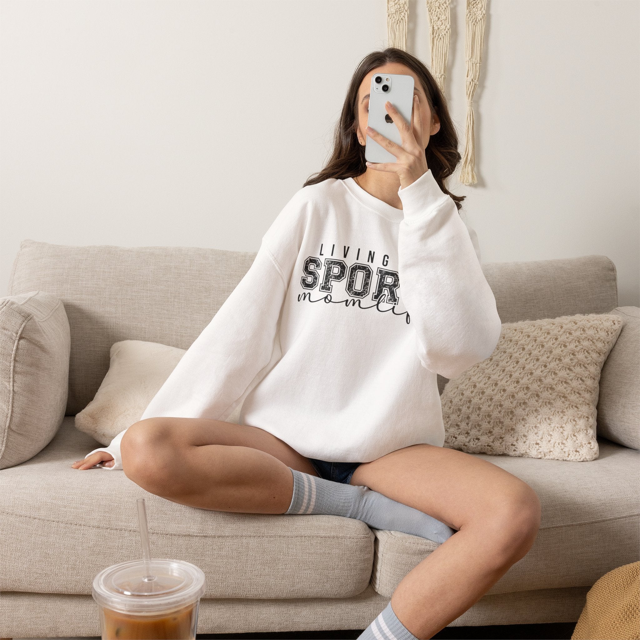 Sports Mom Life - Heavy Blend™ Crewneck Sweatshirt