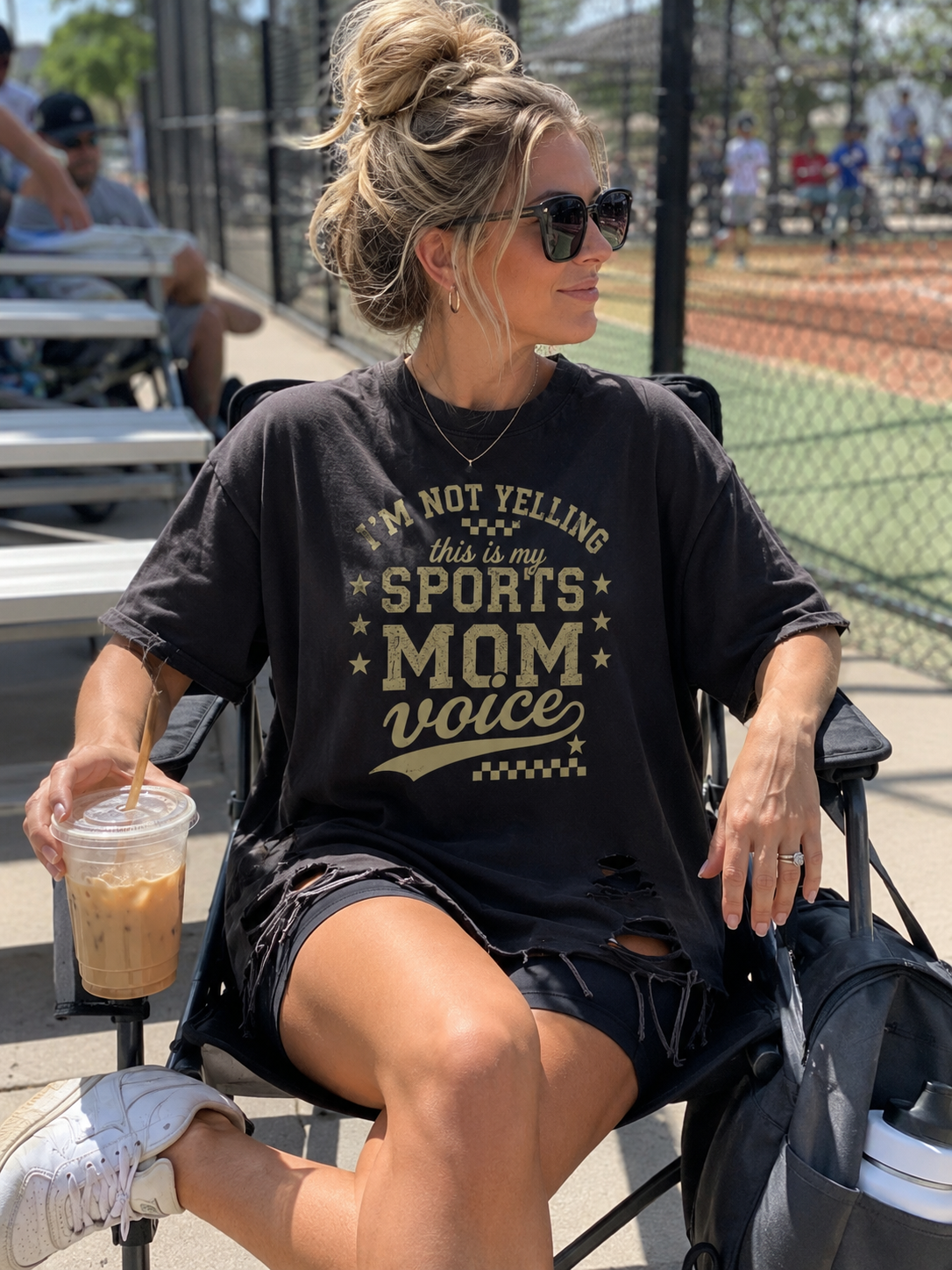 Loud,sportsmom,mom,imnotyelling,oversized,ripped