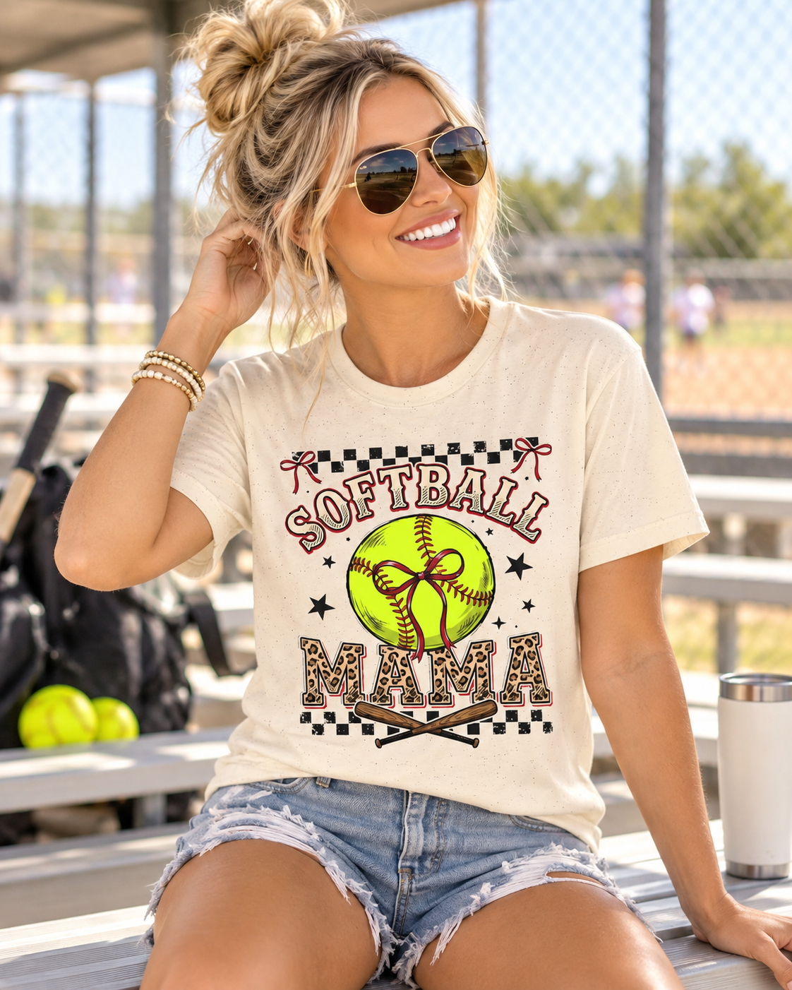 Softball Mama - Softstyle T-Shirt