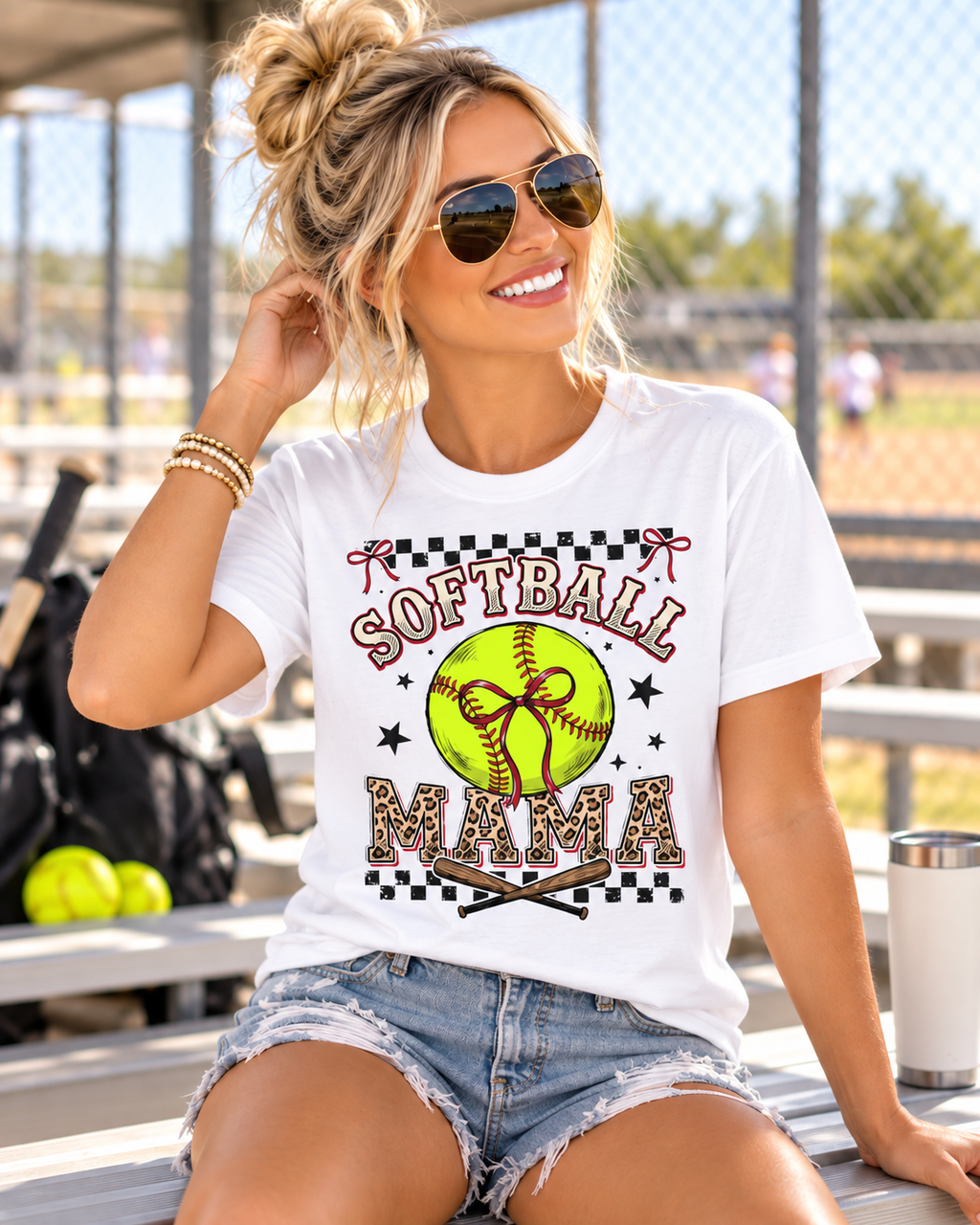 Softball Mama - Softstyle T-Shirt