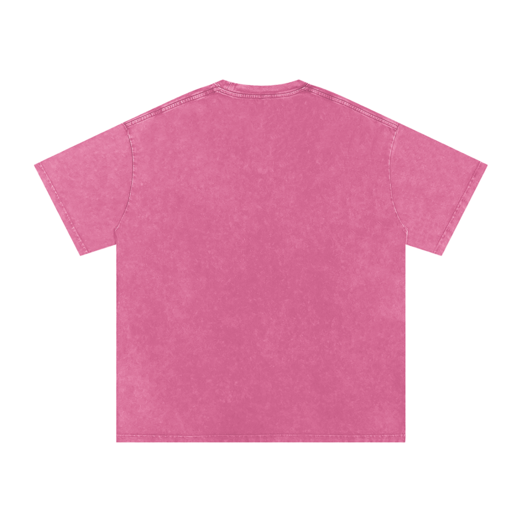 Pretty Chaos Basketball Mom -Snow Washed Oversized Cotton T-Shirt